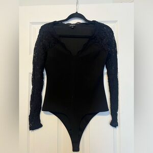 Eclipse Women's Black Lace Bodysuit